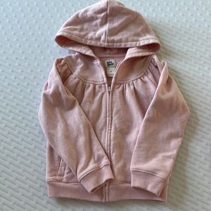 Pink zip up hoodie
